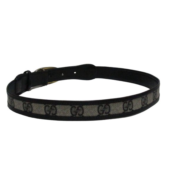 Gucci Navy Guccissima Leather Belt w a Two-tone GG Buckle - Picture 11 of 16